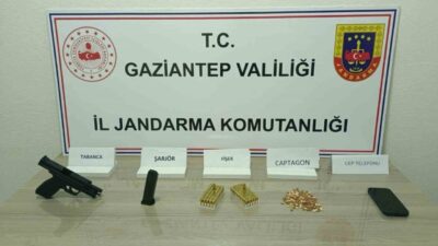 Gaziantep’te gerçekleştirilen bir operasyonda jandarma ekipleri tarafından 200 adet captagon