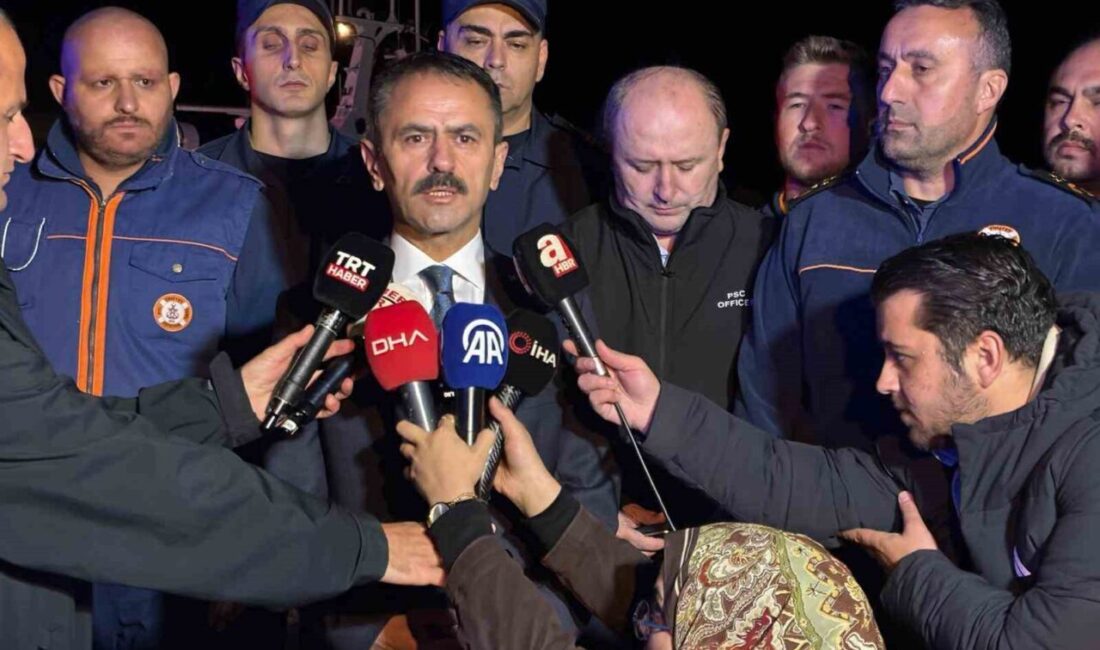 Kocaeli’nin Kandıra ilçesi Kefken açıklarında bulunan yabancı bir gemide çıkan
