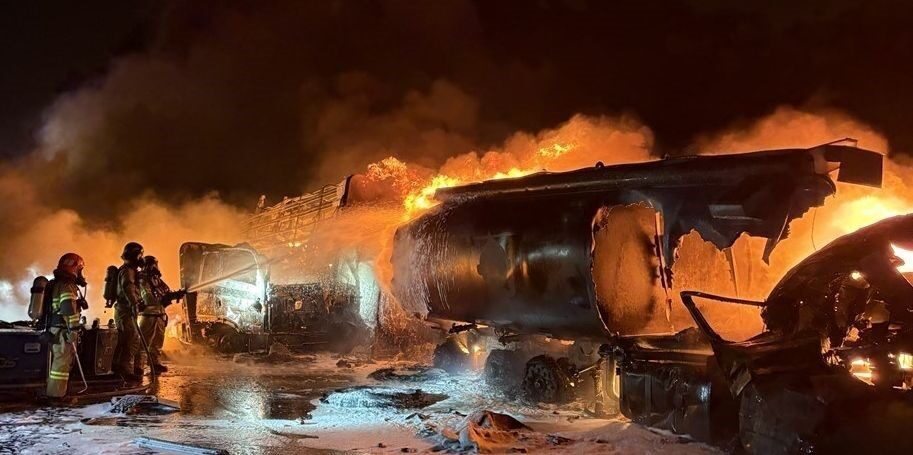 Güney Kore’de bir yakıt tankeri dahil 13 aracın karıştığı zincirleme
