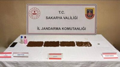 Sakarya’nın Serdivan ilçesinde jandarma ekipleri tarafından gerçekleştirilen uyuşturucu operasyonunda yakalanan