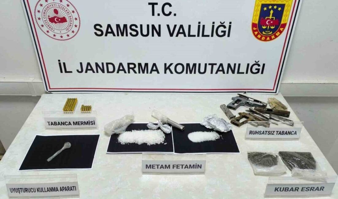 Samsun ilinde jandarma tarafından gerçekleştirilen bir uyuşturucu operasyonunda bir kişi