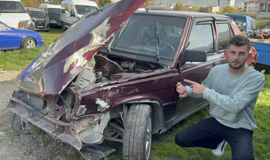 Samsun’un İlkadım ilçesinde bir kamyonun çarpması sonucu otomobil sürücüsü yaralandı.