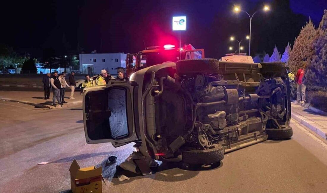 Karaman’da gece saat 23.30 sularında meydana gelen trafik kazasında, Hamidiye