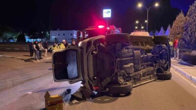 Karaman’da gece saat 23.30 sularında meydana gelen trafik kazasında, Hamidiye