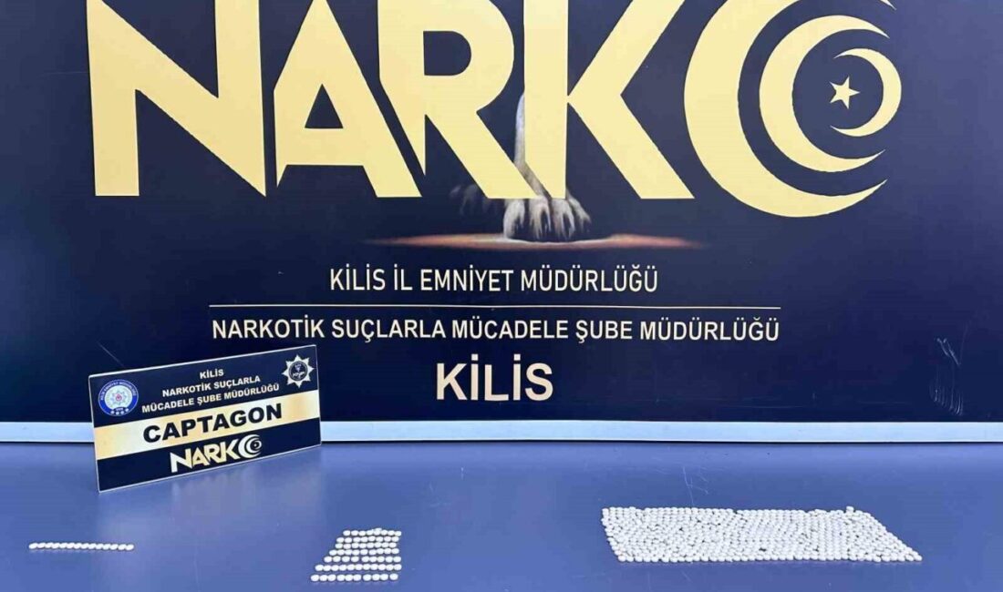 Kilis’te uyuşturucu ticaretine yönelik düzenlenen operasyonda 658 captagon tableti ele
