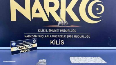Kilis’te uyuşturucu ticaretine yönelik düzenlenen operasyonda 658 captagon tableti ele