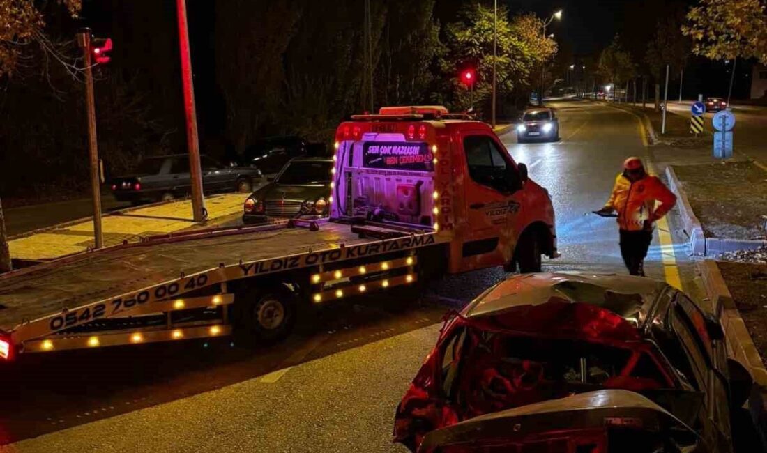 Kırşehir’de kontrolden çıkan otomobilin kaldırıma çarparak takla attığı kazada 1