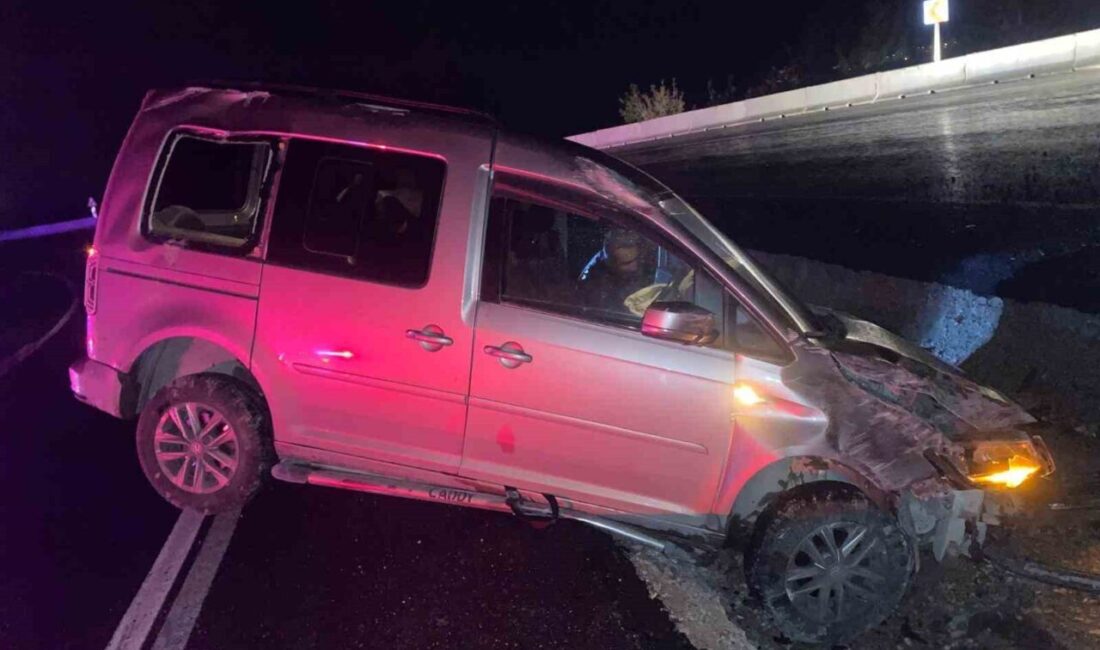 Düziçi ilçesinde meydana gelen bir trafik kazasında hafif ticari aracın
