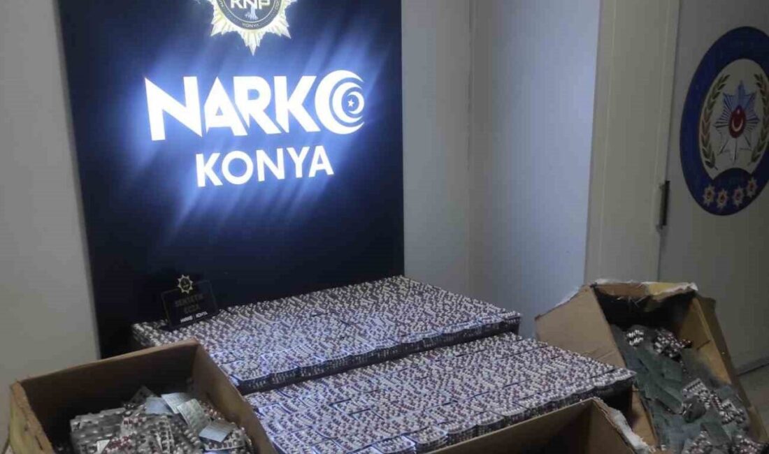 Konya il genelinde bir ay içerisinde gerçekleştirilen operasyonlar kapsamında önemli