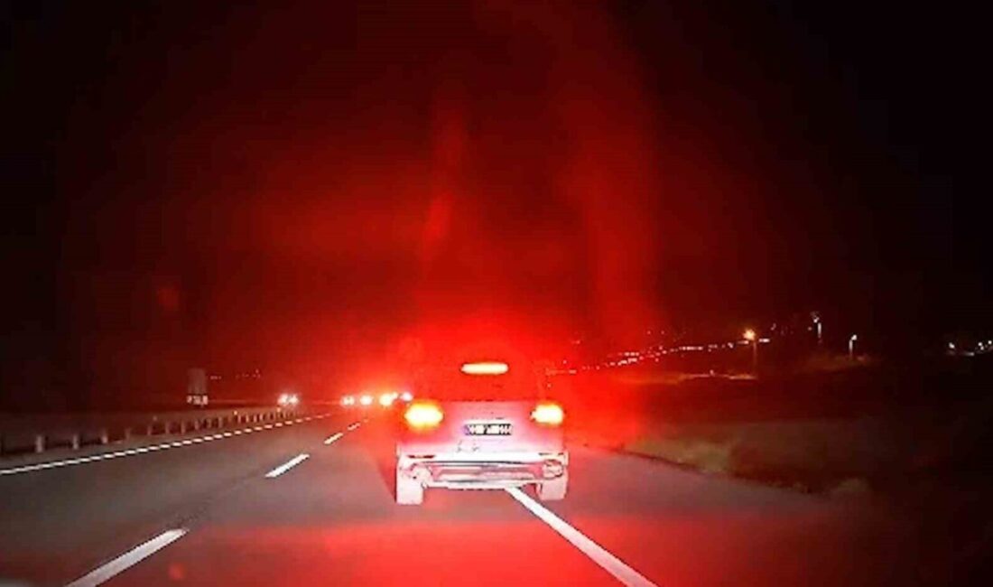 Kırıkkale’de trafikte tehlikeli manevralar yaparak başka bir araçtaki ailenin can