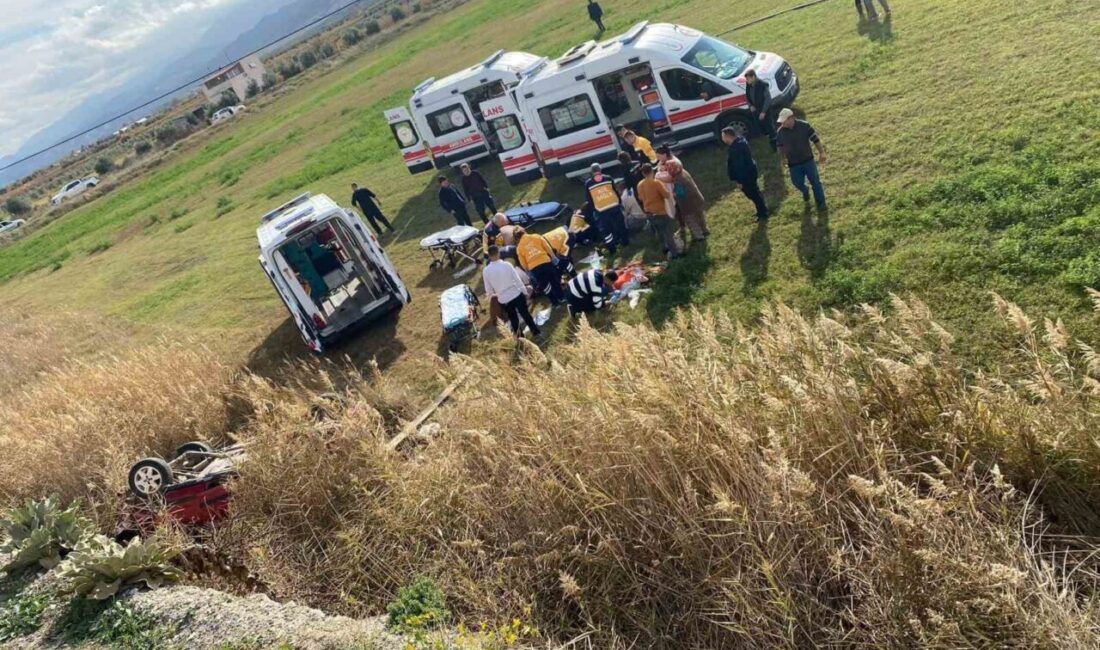 Salihli ilçesinde meydana gelen trafik kazasında sürücü kontrolü kaybederek aracın