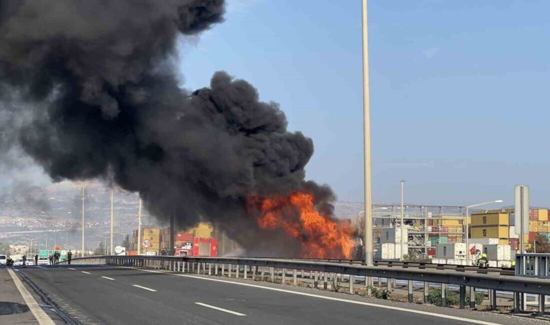 Mersin’de bir mazot yüklü tankerde meydana gelen yangın faciası, sürücünün