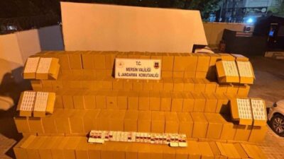 Mersin’de sigara kaçakçılığıyla mücadele kapsamında düzenlenen operasyonlarda 2 kişi gözaltına