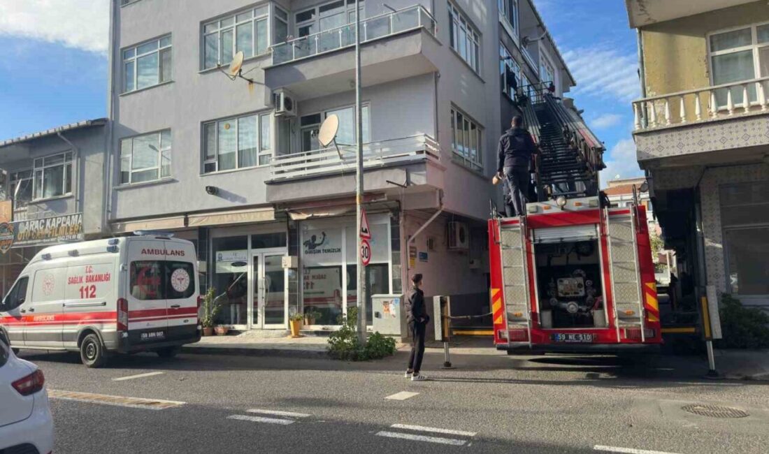 Muratlı ilçesindeki bir dairede açık unutulan ocak nedeniyle paniğe sebep