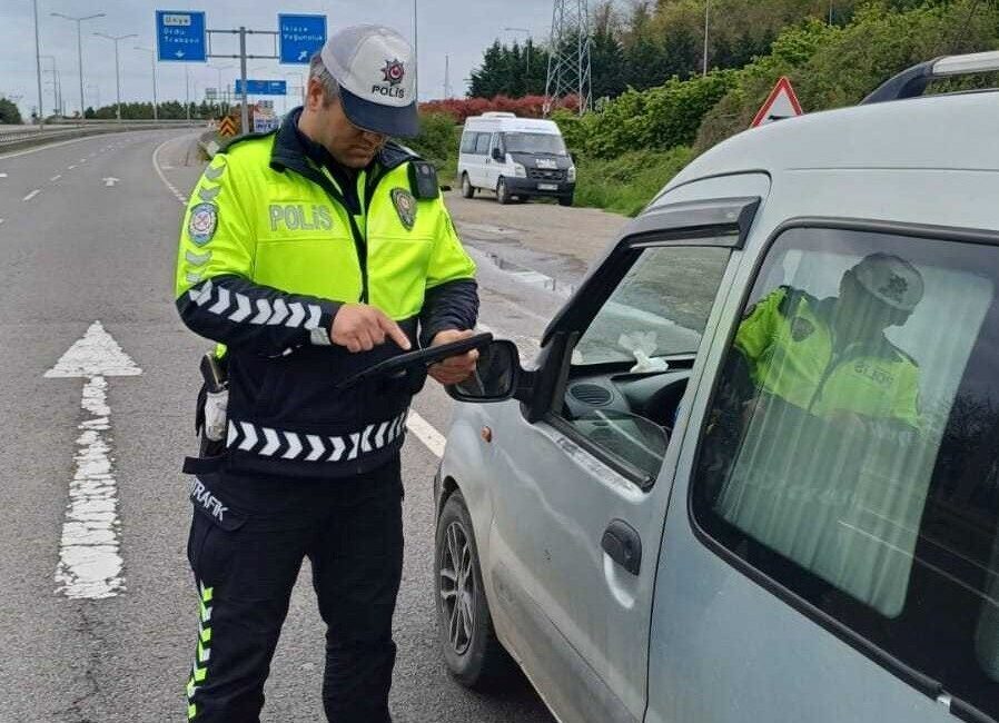 Ordu’da trafik kazalarını azaltmaya yönelik yapılan denetimler sonucunda geçen hafta