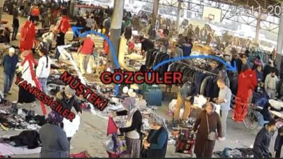 Osmaniye’de Salı Pazarı’nda gerçekleşen olayda, iki vatandaşın cep telefonunu yankesicilik