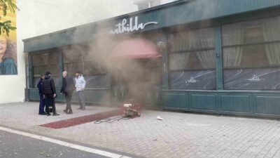 Eskişehir’de bir otelin altındaki restoranda meydana gelen yangın nedeniyle 152