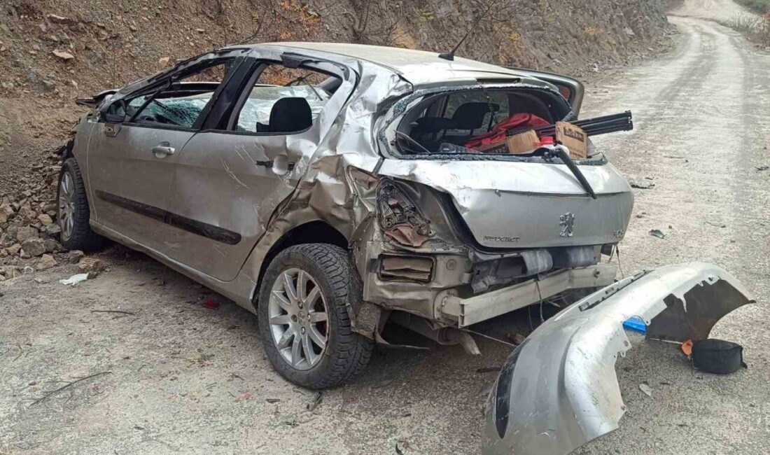 Gümüşhane’nin Kürtün ilçesinde meydana gelen olayda, bir otomobil kontrolünü kaybederek