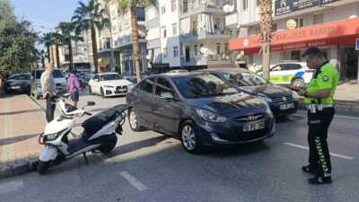 Manavgat ilçesinde bir kaza meydana geldi. Bahçelievler Mahallesi Çetin Emeç