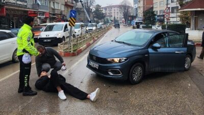 İnegöl ilçesinde, Yenice Mahallesi Nuri Doğrul Caddesi’nde meydana gelen trafik