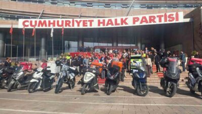 ‘Emeğin Türkiye’si Motokuryeler Buluşması’ programında konuşan Cumhuriyet Halk Partisi (CHP)