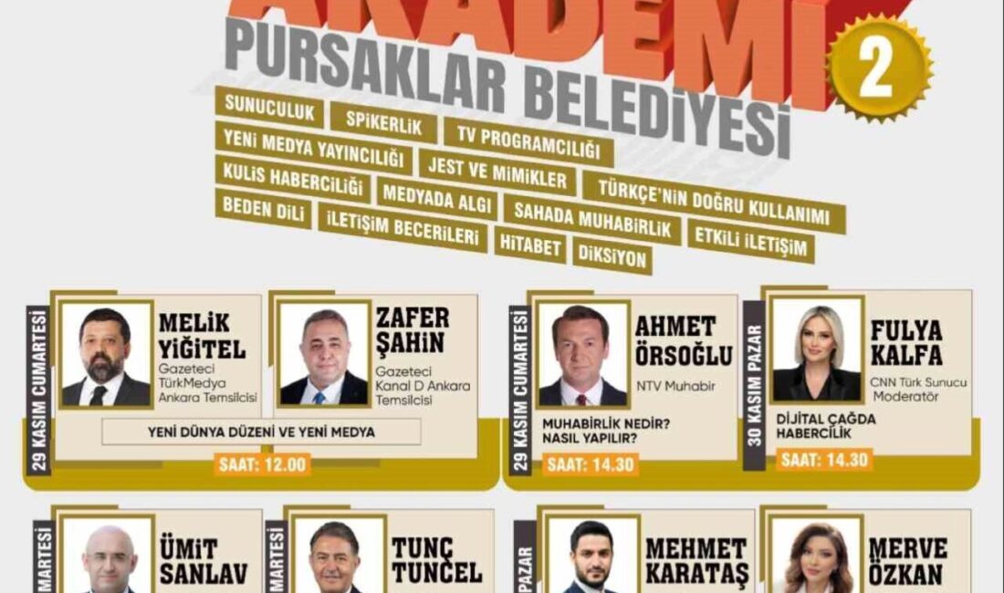 Pursaklar Belediyesi, gençlerin ve basına ilgi duyan kişilerin medya alanında