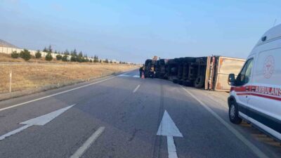 Afyonkarahisar’da meydana gelen trafik kazasında, şans eseri ne ölen ne
