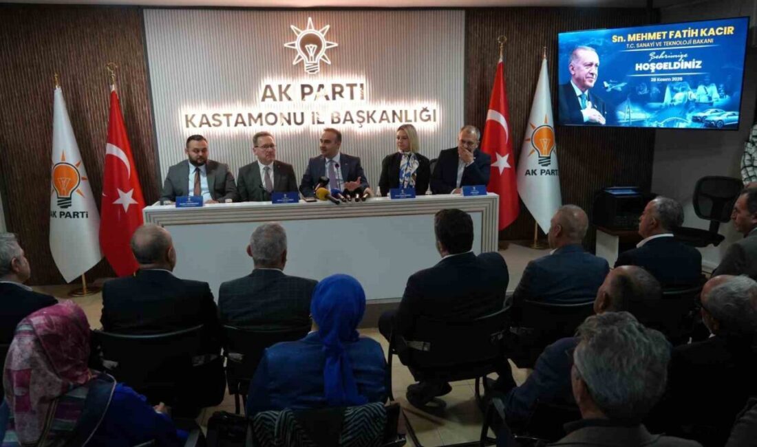 Sanayi ve Teknoloji Bakanı Mehmet Fatih Kacır, Kastamonu ziyareti kapsamında