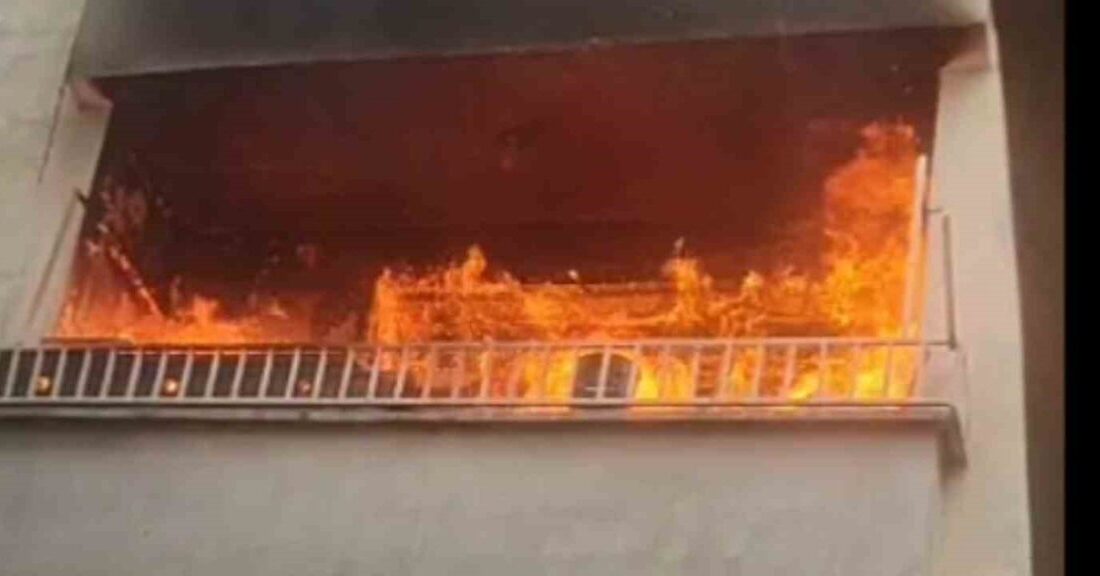 Şanlıurfa’da, Meydan Mahallesi Nergiz Sokak’ta bulunan bir apartmanın 5. katında