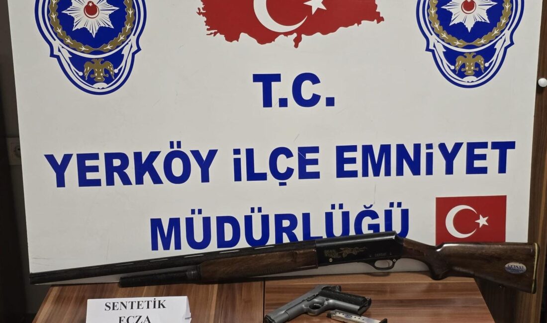 Edinilen bilgilere göre, Yerköy’de uyuşturucu ticareti ve silah bulundurma iddialarına
