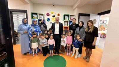 Sincan Belediye Başkanı Murat Ercan, Öğretmenler Günü’nde belediye kreşlerini ziyaret