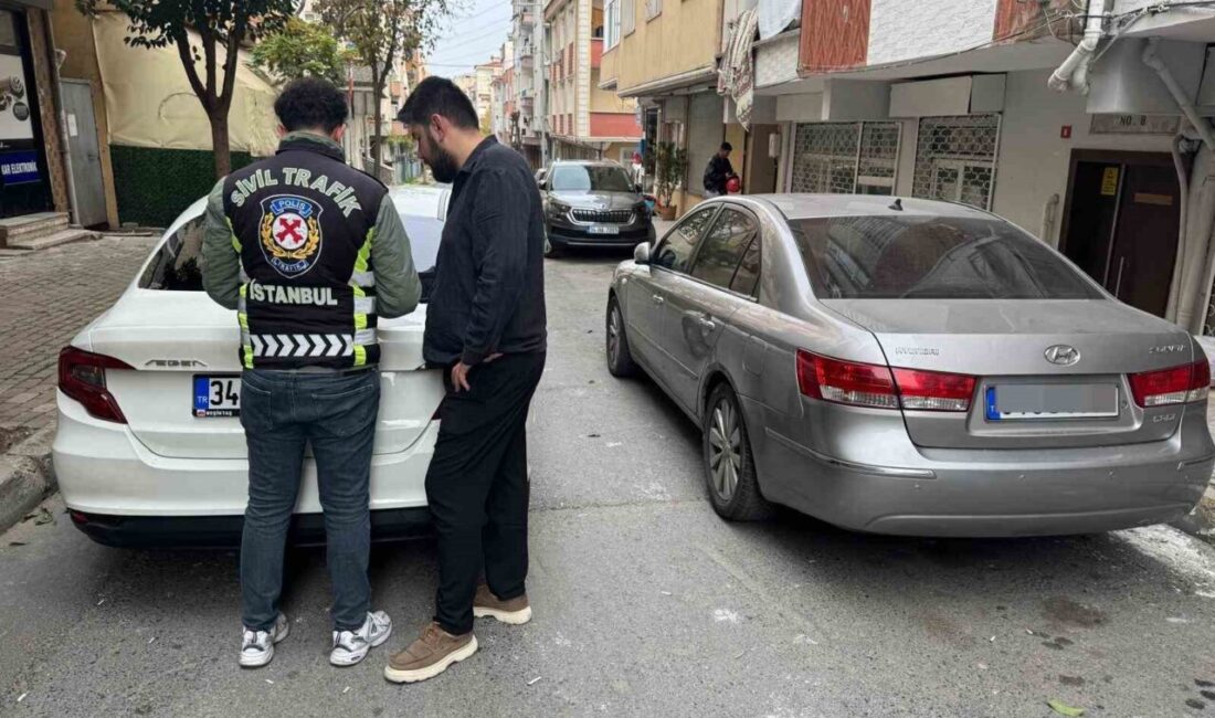 İstanbul Şişli ilçesinde trafikte tehlike yaratan bireyler, polis ekipleri tarafından