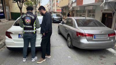 İstanbul Şişli ilçesinde trafikte tehlike yaratan bireyler, polis ekipleri tarafından