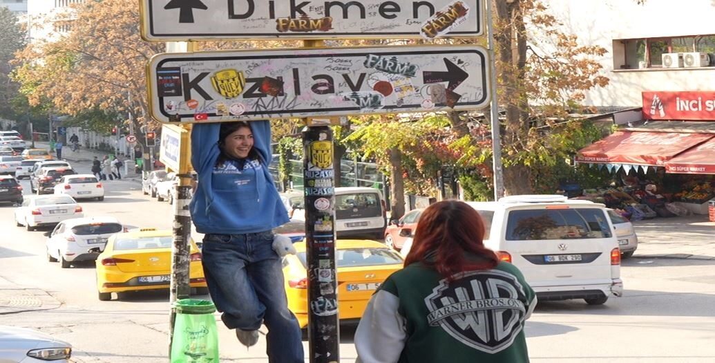 Ankara’da bir süre önce kimliği belirisiz kişiler tarafından sökülen ve
