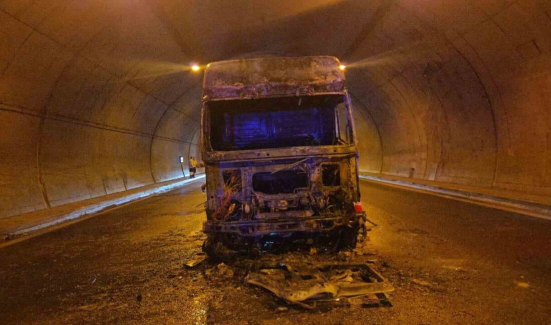 İstanbul-İzmir otoyolunda, Orhangazi Tüneli’nde meydana gelen olayda bir su tankeri
