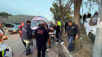 Çorum’un Sungurlu ilçesinde, kontrolden çıkan otomobilin takla attığı kazada sürücü