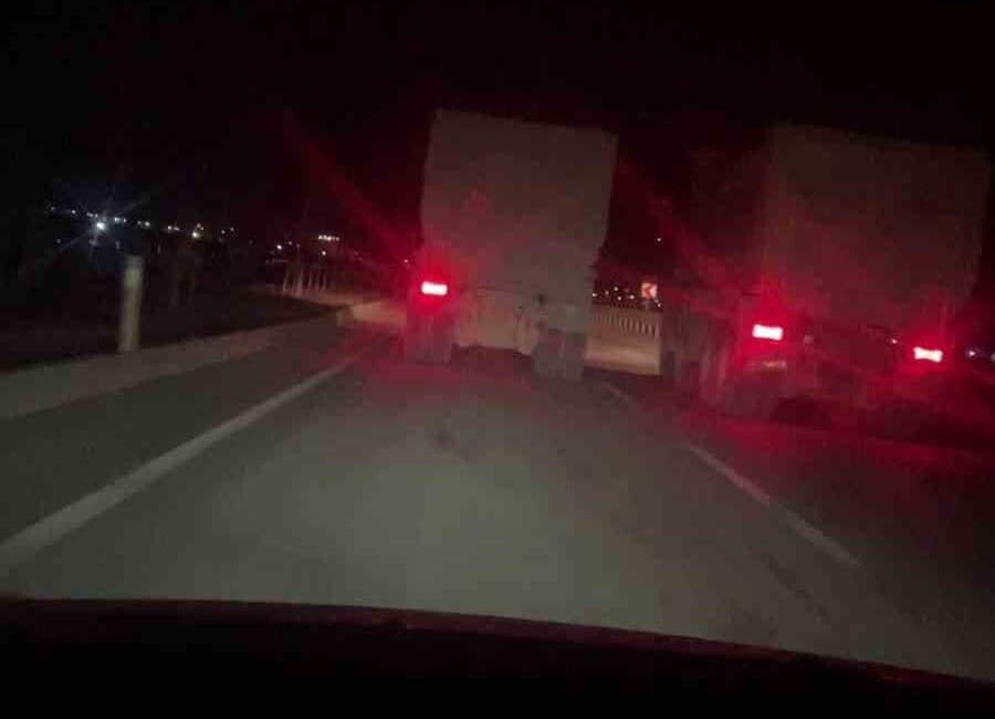 Hatay’da, 2 hafriyat kamyonunun 100 kilometreye kadar hız yaptığı bir