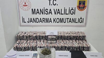 Manisa’nın Turgutlu ilçesinde gerçekleştirilen bir operasyonda, bir adreste yapılan aramada