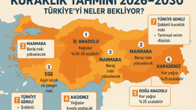 Türkiye genelinde azalan yağışlar, artan sıcaklıklar ve hızlı nüfus artışı