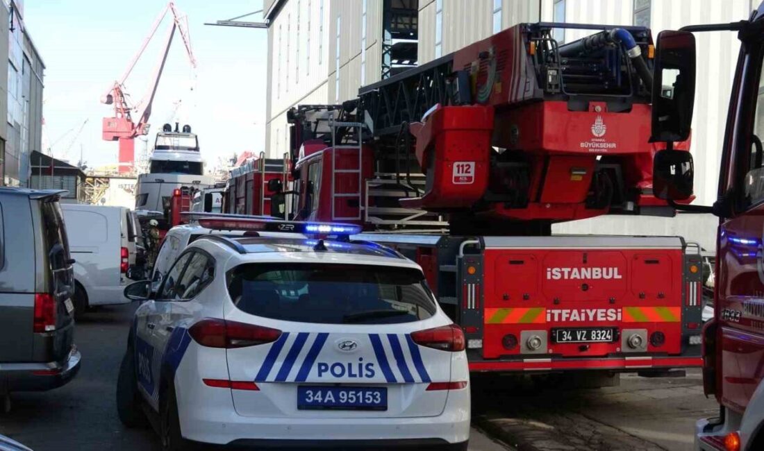 Tuzla ilçesinde yer alan Nuh Yat Sanayi Sitesi’nde bir yat