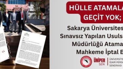 Üniversite İdari Personel Sendikası (ÜNİPERSEN), Sakarya Üniversitesi’nde yazılı veya sözlü