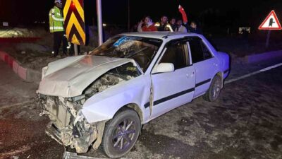 Uşak’ta meydana gelen trafik kazasında, Fevzi Çakmak Mahallesi Halil Kaya