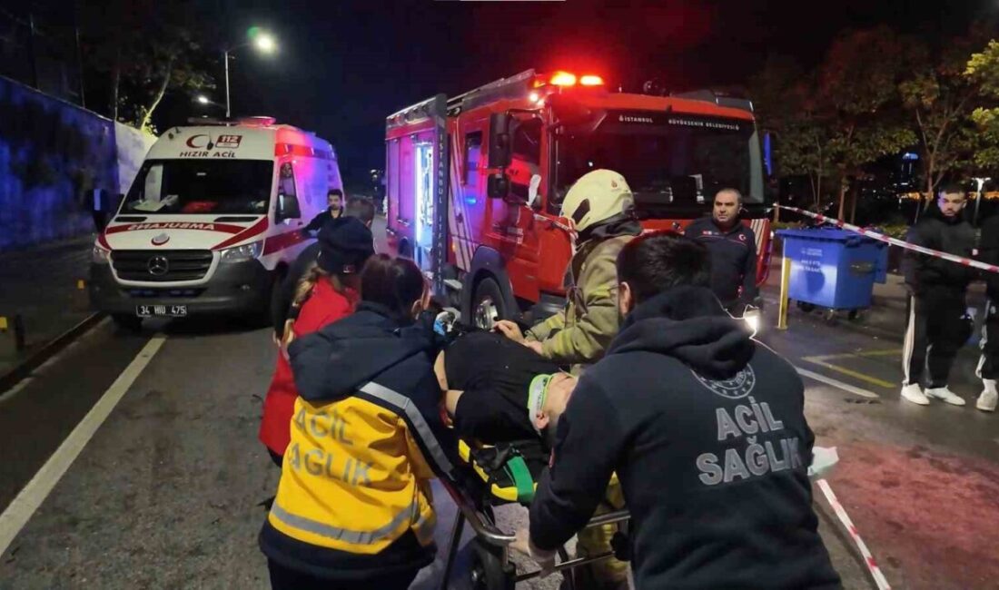 Üsküdar Paşalimanı Caddesi’nde meydana gelen kazada, Tofaş marka bir araç