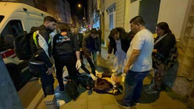 Tekirdağ’ın Çorlu ilçesinde alkollü bir vatandaşın gece yarısı yolda yürürken