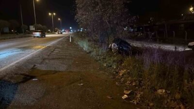 Çaycuma ilçesinde bir otomobilin sürücüsünün kontrolünü kaybetmesi sonucu meydana gelen