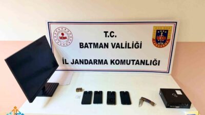 Batman Il Jandarma Komutanlığı tarafından yürütülen bir operasyonda, yasa dışı
