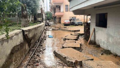 Alanya ilçesinde Meteoroloji Genel Müdürlüğü’nün sarı kodlu uyarısının ardından dün