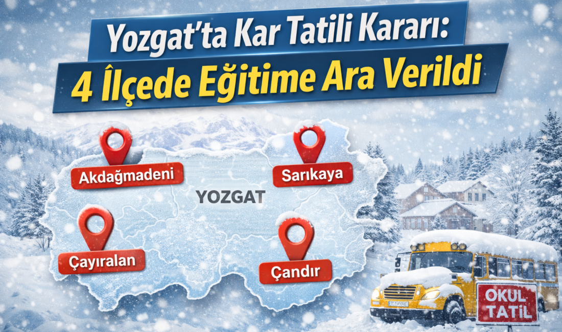 Yozgat’ta etkili olan düşük hava sıcaklıkları, aralıklarla devam eden kar