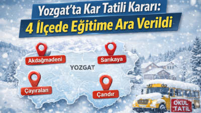 Yozgat’ta etkili olan düşük hava sıcaklıkları, aralıklarla devam eden kar