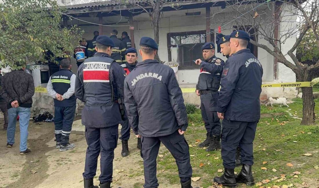 Edirne’de, Karakasım köyünde bulunan tek katlı bir evde meydana gelen